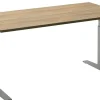 Ceha Adjust 2 Plus Elektrisch hoogteverstelbaar Zit-sta-bureau Rechthoekig Eiken T-Voet 1,400 (B) x 800 (D) x 1,300 (H) mm Melamine, metaal
