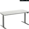 Ceha Adjust 2 Plus Elektrisch hoogteverstelbaar Zit-sta-bureau Rechthoekig Wit T-Voet 1,600 (B) x 800 (D) x 1,300 (H) mm Melamine, metaal