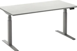 Ceha Adjust 2 Plus Elektrisch hoogteverstelbaar Zit-sta-bureau Rechthoekig Wit T-Voet 1,600 (B) x 800 (D) x 1,300 (H) mm Melamine, metaal