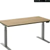 Ceha Adjust 2 Plus Elektrisch hoogteverstelbaar Zit-sta-bureau Rechthoekig Eiken T-Voet 1,400 (B) x 800 (D) x 1,300 (H) mm Melamine, metaal