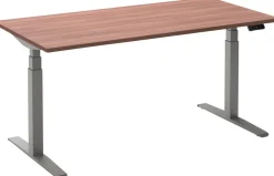 Ceha Adjust 2 Plus Elektrisch hoogteverstelbaar Zit-sta-bureau Rechthoekig Havanabruin Eiken T-Voet 1,800 (B) x 800 (D) x 1,300 (H) mm Melamine, metaal
