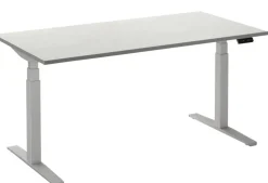 Ceha Adjust 2 Plus Elektrisch hoogteverstelbaar Zit-sta-bureau Rechthoekig Wit T-Voet 1,800 (B) x 800 (D) x 1,300 (H) mm Melamine, metaal