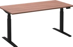Ceha Adjust 2 Plus Elektrisch hoogteverstelbaar Zit-sta-bureau Rechthoekig Havanabruin Eiken T-Voet 2,000 (B) x 800 (D) x 1,300 (H) mm Melamine, metaal