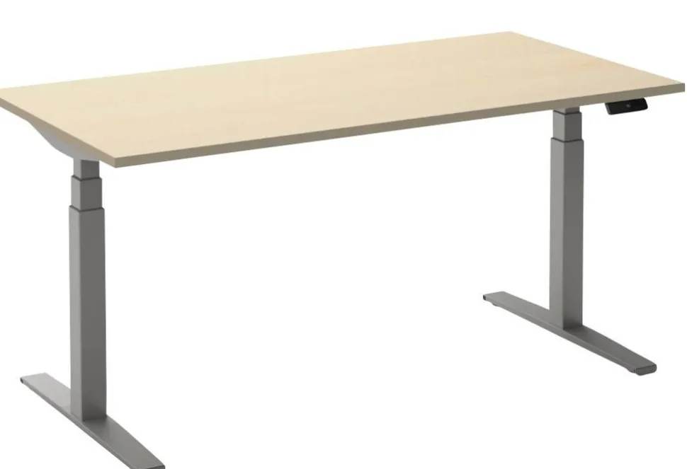 Ceha Adjust 2 Plus Elektrisch hoogteverstelbaar Zit-sta-bureau Rechthoekig Ahorn T-Voet 2,000 (B) x 800 (D) x 1,300 (H) mm Melamine, metaal