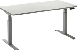 Ceha Adjust 2 Plus Elektrisch hoogteverstelbaar Zit-sta-bureau Rechthoekig Wit T-Voet 1,800 (B) x 900 (D) x 1,300 (H) mm Melamine, metaal