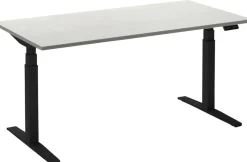 Ceha Adjust 2 Plus Elektrisch hoogteverstelbaar Zit-sta-bureau Rechthoekig Wit T-Voet 1,200 (B) x 800 (D) x 1,300 (H) mm Melamine, metaal