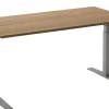 Ceha Adjust 2 Plus Elektrisch hoogteverstelbaar Zit-sta-bureau Rechthoekig Tabak Eiken T-Voet 1,800 (B) x 800 (D) x 1,300 (H) mm Melamine, metaal
