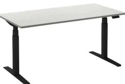 Ceha Adjust 2 Plus Elektrisch hoogteverstelbaar Zit-sta-bureau Rechthoekig Wit T-Voet 1,800 (B) x 800 (D) x 1,300 (H) mm Melamine, metaal