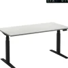 Ceha Adjust 2 Plus Elektrisch hoogteverstelbaar Zit-sta-bureau Rechthoekig Wit T-Voet 2,000 (B) x 800 (D) x 1,300 (H) mm Melamine, metaal