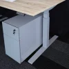 Ceha Adjust 2 Plus Elektrisch hoogteverstelbaar Zit-sta-bureau Rechthoekig Wit Eiken T-Voet 1,200 (B) x 800 (D) x 1,300 (H) mm Melamine, metaal