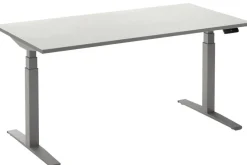 Ceha Adjust 2 Plus Elektrisch hoogteverstelbaar Zit-sta-bureau Rechthoekig Wit T-Voet 1,200 (B) x 800 (D) x 1,300 (H) mm Melamine, metaal