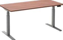 Ceha Adjust 2 Plus Elektrisch hoogteverstelbaar Zit-sta-bureau Rechthoekig Havanabruin Eiken T-Voet 1,200 (B) x 800 (D) x 1,300 (H) mm Melamine, metaal