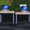 Ceha Adjust 2 Plus Elektrisch hoogteverstelbaar Zit-sta-bureau Rechthoekig Wit Eiken T-Voet 1,600 (B) x 800 (D) x 1,300 (H) mm Melamine, metaal