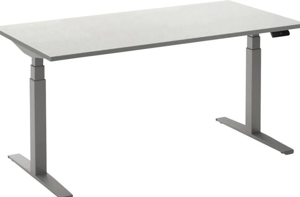 Ceha Adjust 2 Plus Elektrisch hoogteverstelbaar Zit-sta-bureau Rechthoekig Eiken T-Voet 1,800 (B) x 800 (D) x 1,300 (H) mm Melamine, metaal
