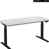 Ceha Adjust 2 Plus Elektrisch hoogteverstelbaar Zit-sta-bureau Rechthoekig Wit T-Voet 1,800 (B) x 900 (D) x 1,300 (H) mm Melamine, metaal
