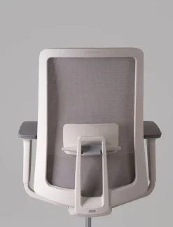 Ceha Bureaustoel RENO K10B (BK) Stof Wit