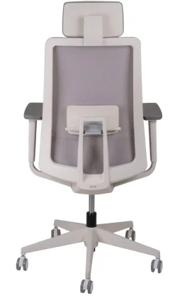 Ceha Bureaustoel RENO K10B (BK) Stof Wit