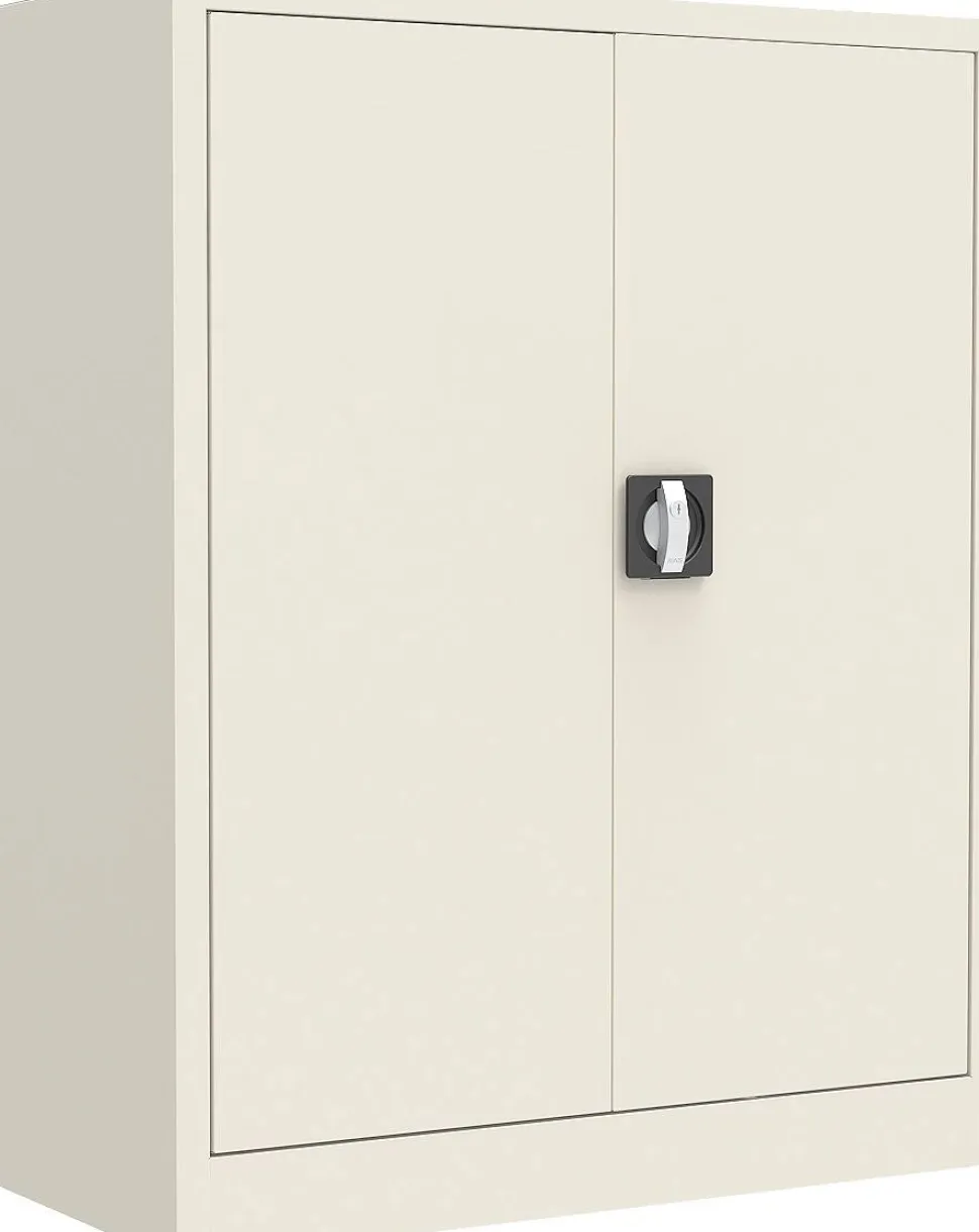 Ceha Draaideurkast Metaal 2 Planken Afsluitbaar 800 x 380 x 1.000 mm Wit