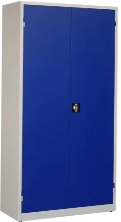 Ceha Kast Metaal 4 Planken Afsluitbaar 1.000 x 450 x 1.950 mm Blauw, wit