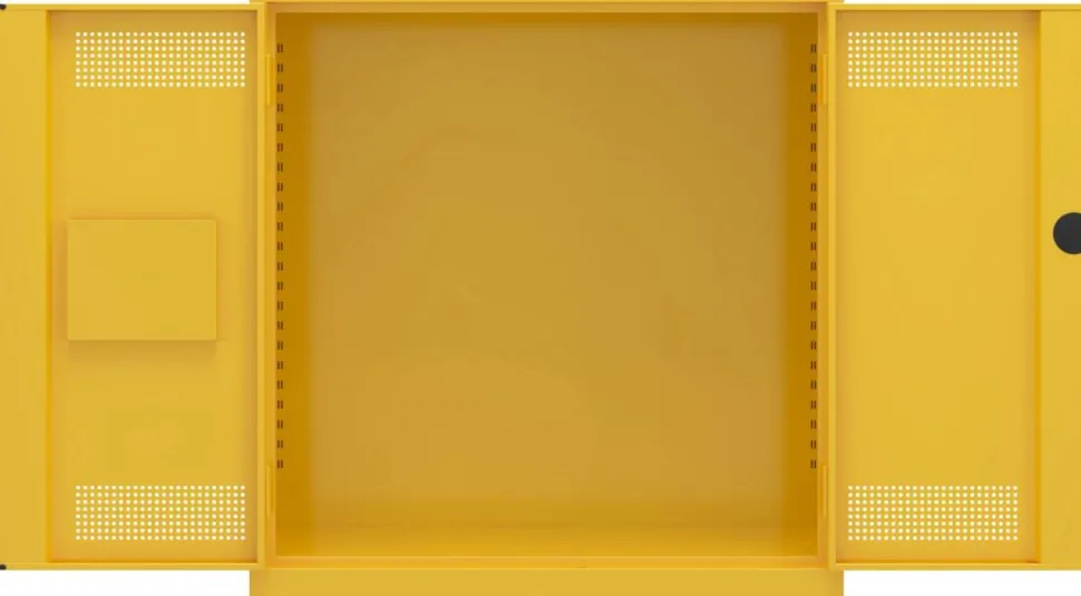 Ceha RAL1003 Kast Staal 1 Plank Afsluitbaar 450 mm x 1.060 mm Geel