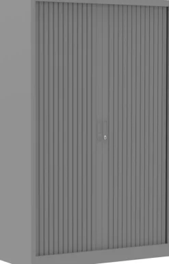 Ceha Roldeurkast Metaal 4 Planken Afsluitbaar 1.200 x 450 x 1.600 mm Zilver