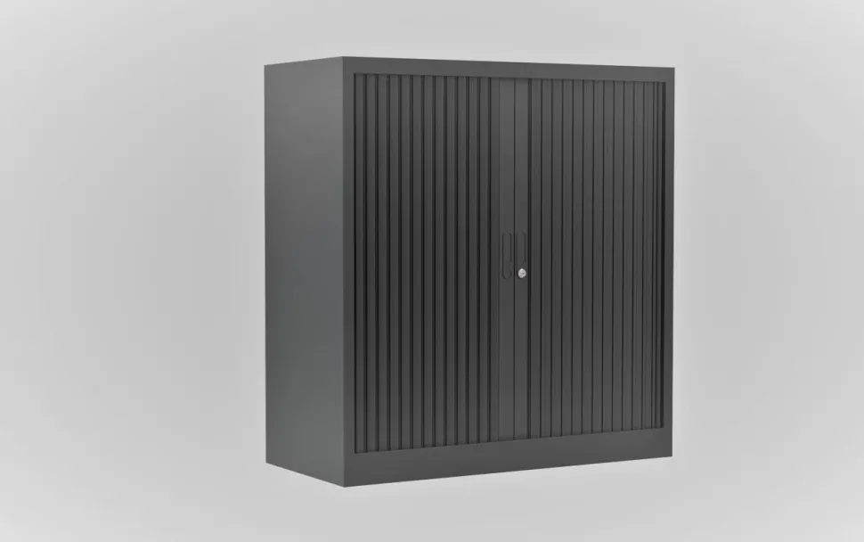 Ceha Roldeurkast Metaal 2 Planken Afsluitbaar 1.000 x 450 x 1.050 mm Antraciet