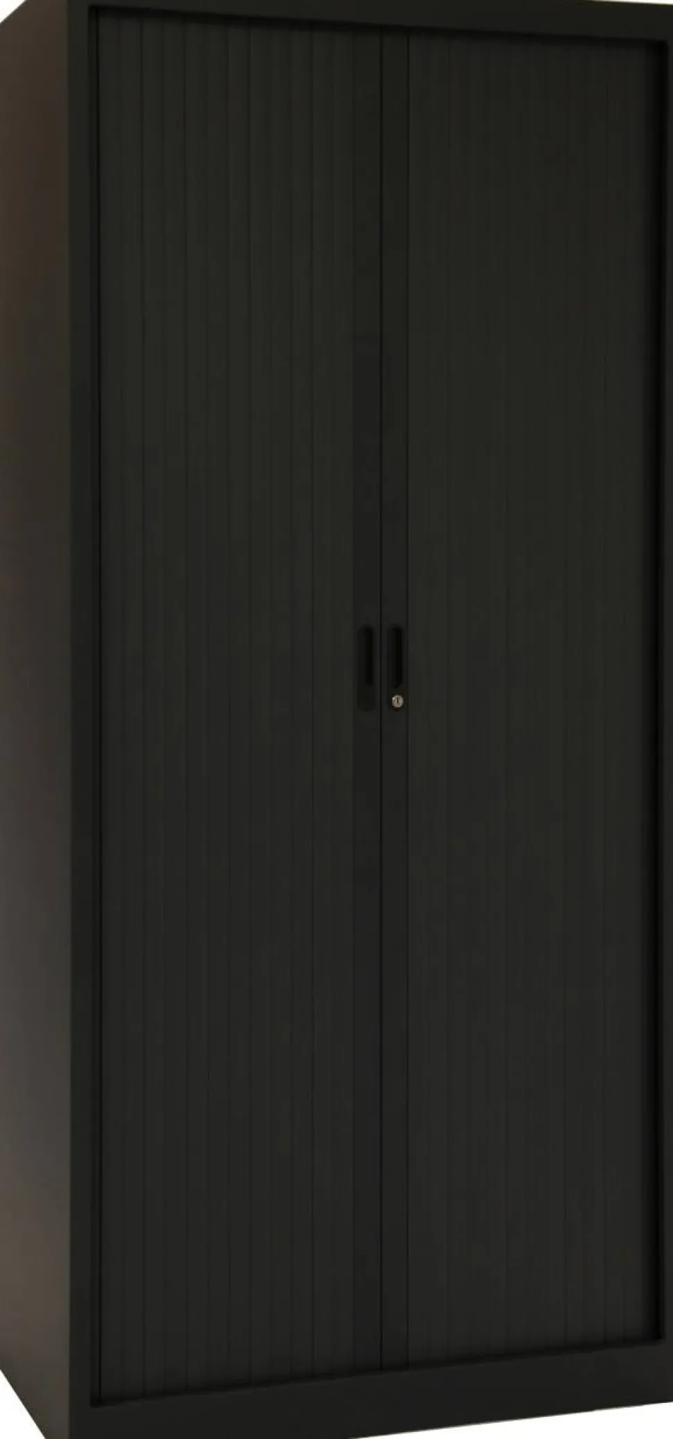 Ceha Roldeurkast Metaal 4 Planken Afsluitbaar 1.000 x 450 x 1.950 mm Zwart