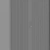 Ceha Roldeurkast Metaal 4 Planken Afsluitbaar 1.000 x 450 x 1.600 mm Zilver