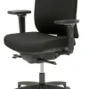 Dauphin Draaistoel Synchroonmechanisme stof 4D-armleuning verstelbare zithoogte: 410 mm - 550 mm Zwart 125 kg AJ 4845_L_NPR NL5