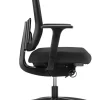 Dauphin Indeed Bureaustoel Synchroonmechanisme Stof, Mesh 2D armleuning Zwart 150 kg ID 7056_SLP 720 x 720 mm