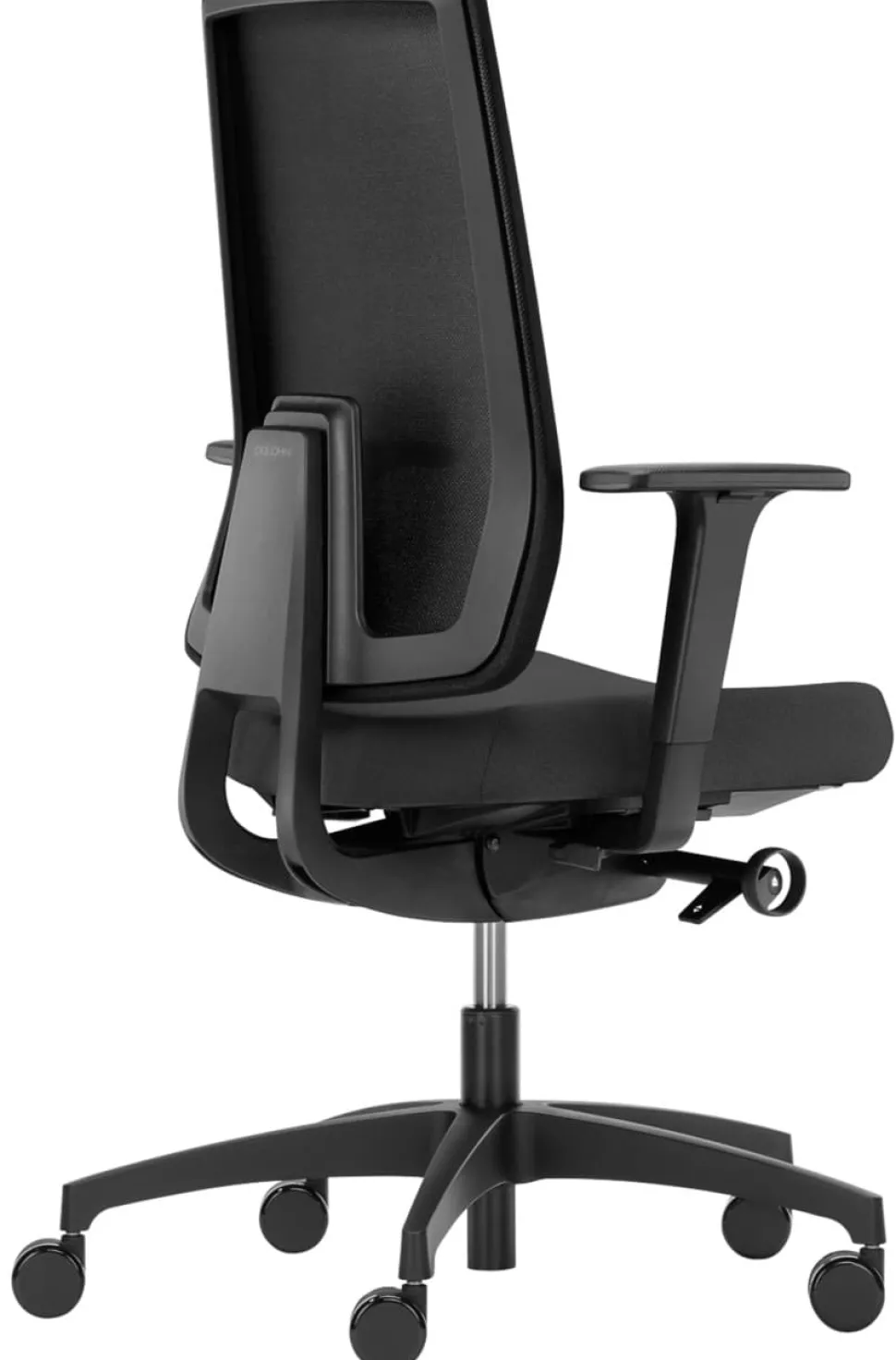 Dauphin Indeed Bureaustoel Synchroonmechanisme Stof, Mesh 2D armleuning Zwart 150 kg ID 7056_SLP 720 x 720 mm