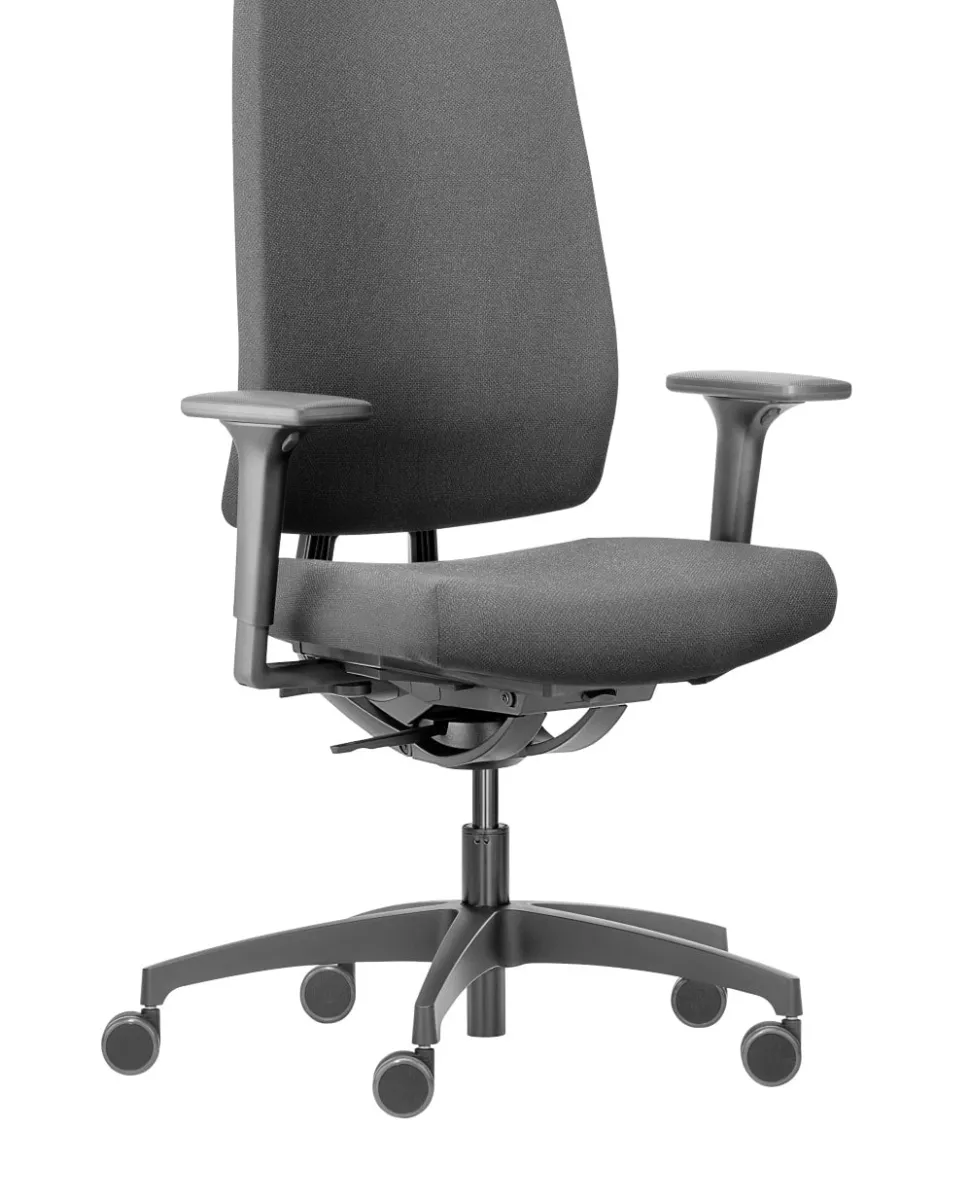 Dauphin Indeed Bureaustoel Synchro Tilt 2D Armleuning Zwart 150 kg ID 7046_SLP 720 x 720 mm