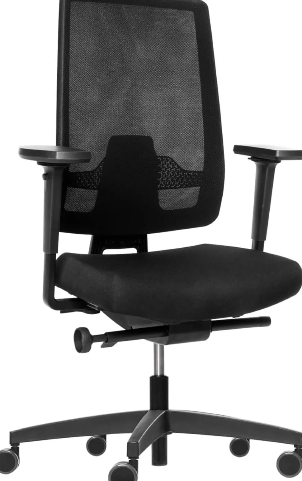Dauphin Indeed NPR Bureaustoel Synchroonmechanisme Mesh 4D armleuning Zwart 150 kg ID 7055 NL3