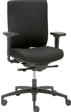Dauphin @Just NPR draaistoel synchroonmechanisme stof 4D-armleuning verstelbare zithoogte: 410 mm - 550 mm zwart 125 kg AJ 4845_NPR NL2