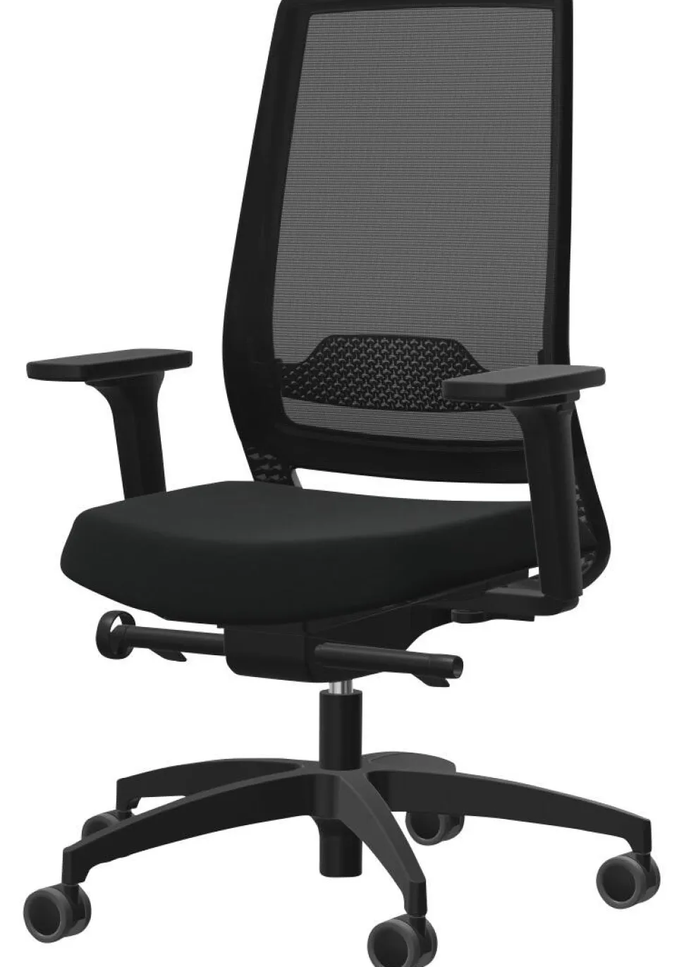 Dauphin Sequel Bureaustoel Synchroonmechanisme Mesh 2D armleuning Zwart 150 kg 720 x 720 x 1.160 mm