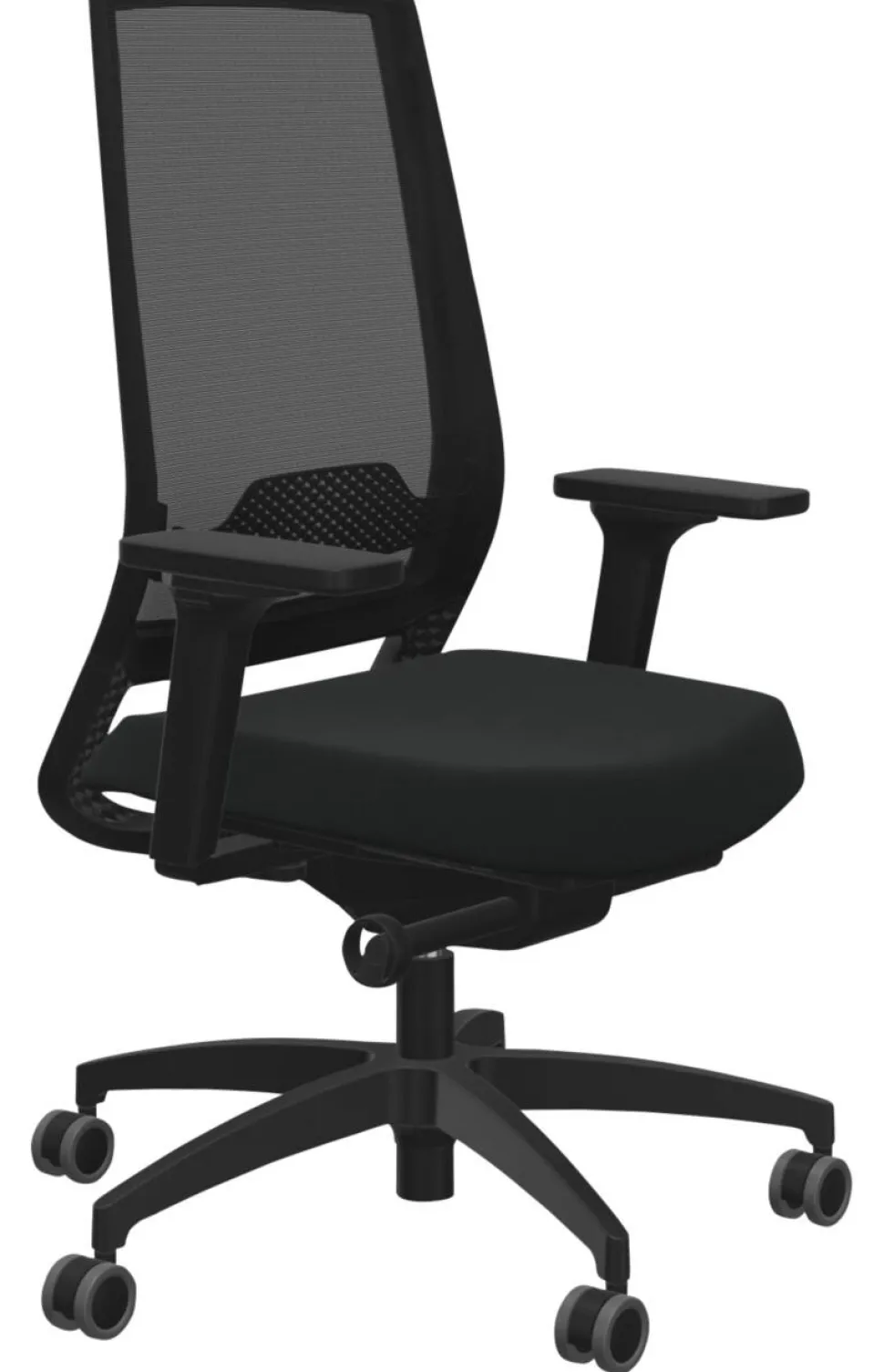 Dauphin Sequel Bureaustoel Synchroonmechanisme Mesh 2D armleuning Zwart 150 kg 720 x 720 x 1.160 mm