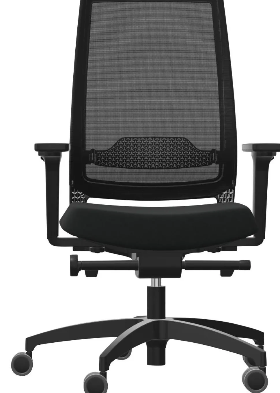 Dauphin Sequel Bureaustoel Synchroonmechanisme Mesh 2D armleuning Zwart 150 kg 720 x 720 x 1.160 mm