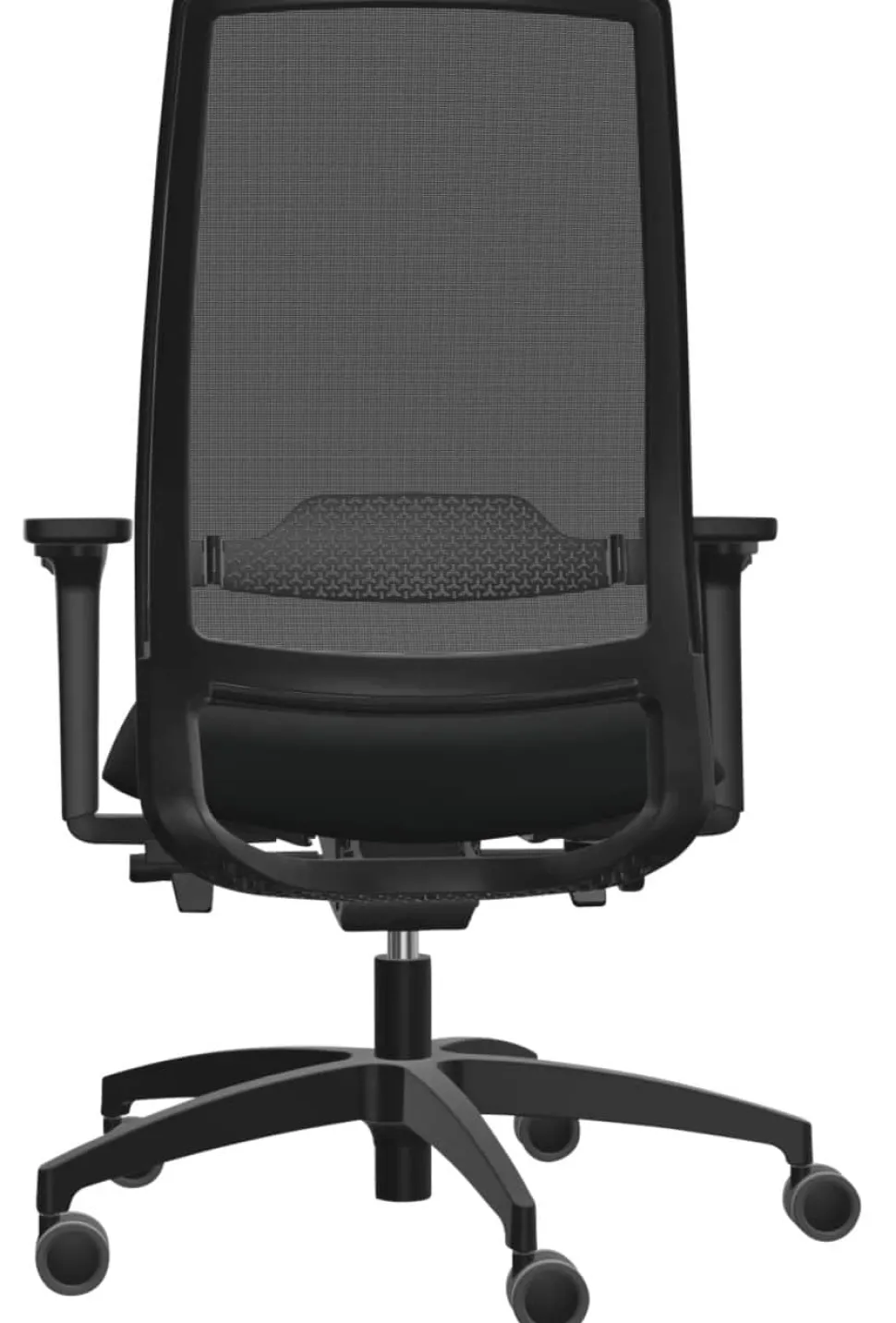 Dauphin Sequel Bureaustoel Synchroonmechanisme Mesh 2D armleuning Zwart 150 kg 720 x 720 x 1.160 mm