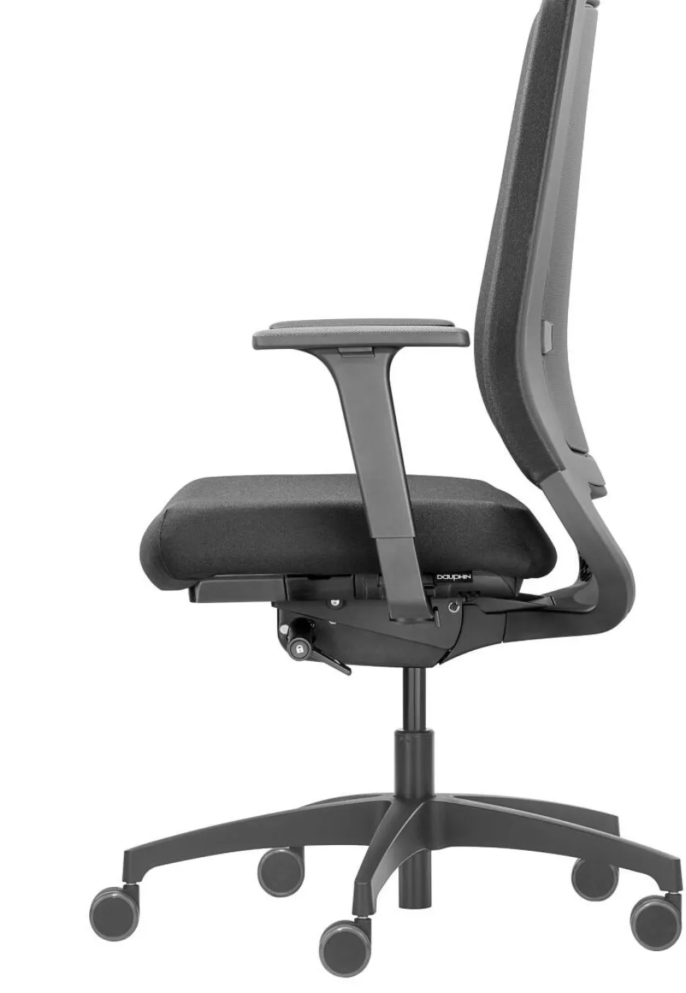 Dauphin Sequel Bureaustoel Synchroonmechanisme Stof 4D armleuning Zwart 120 kg 720 x 720 x 1,160 mm
