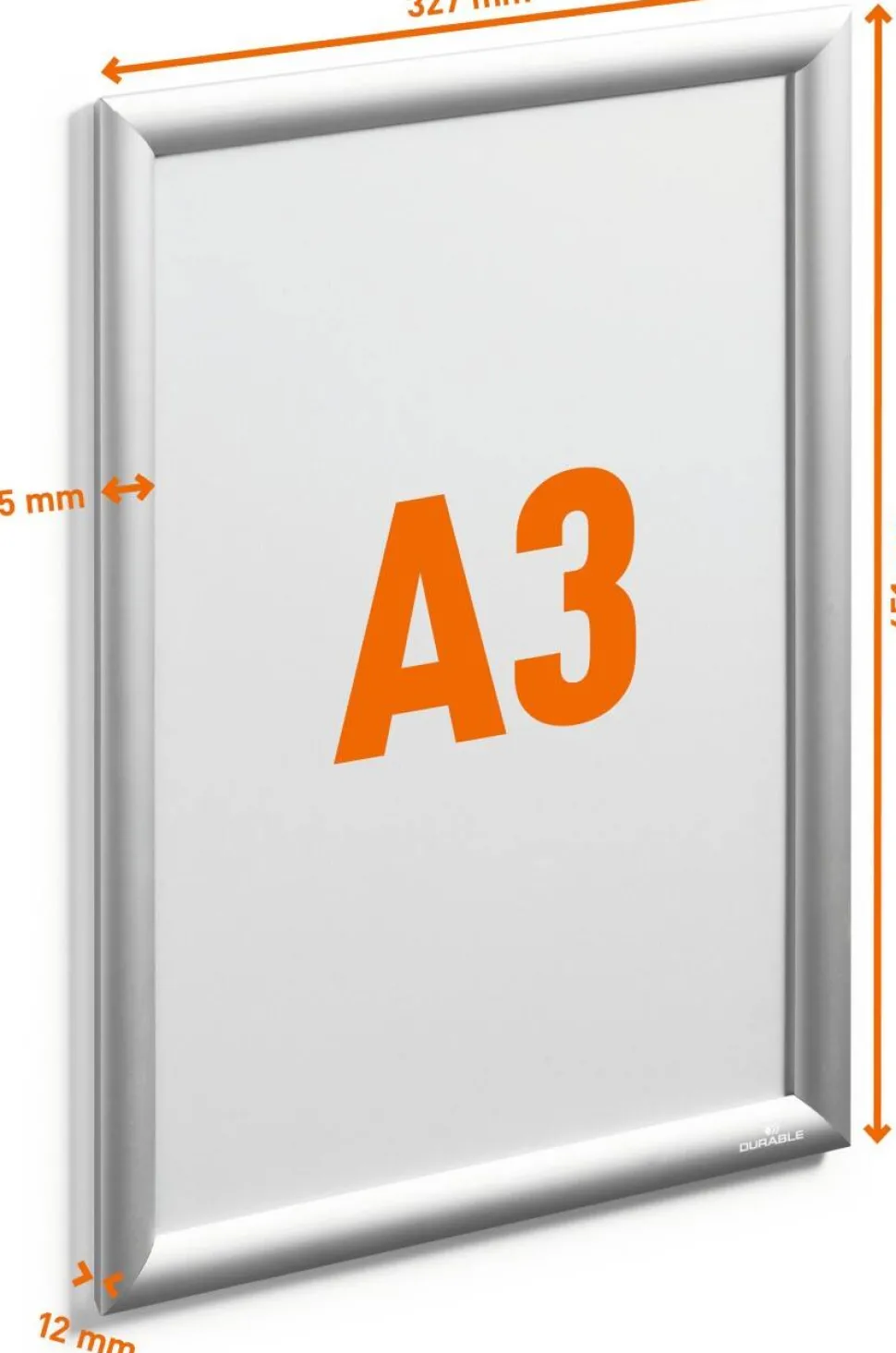 DURABLE A3 Kliklijst 479723 32,7 (B) x 1,2 (D) x 45,1 (H) cm
