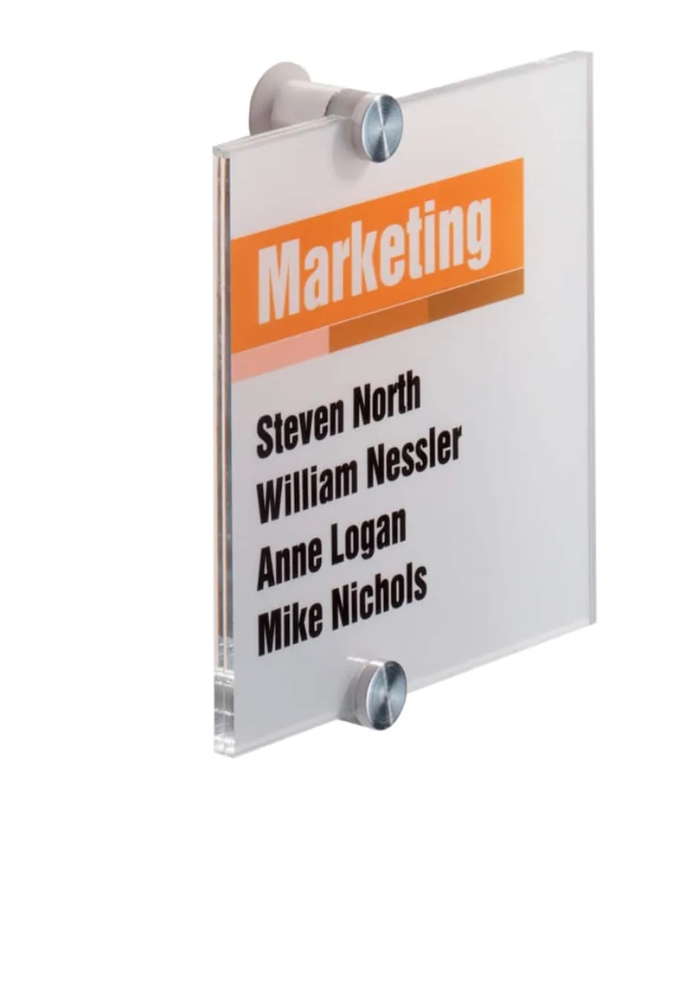 DURABLE Crystal Sign Deurbord Schroeven Plexiglas 21 x 29,7 cm