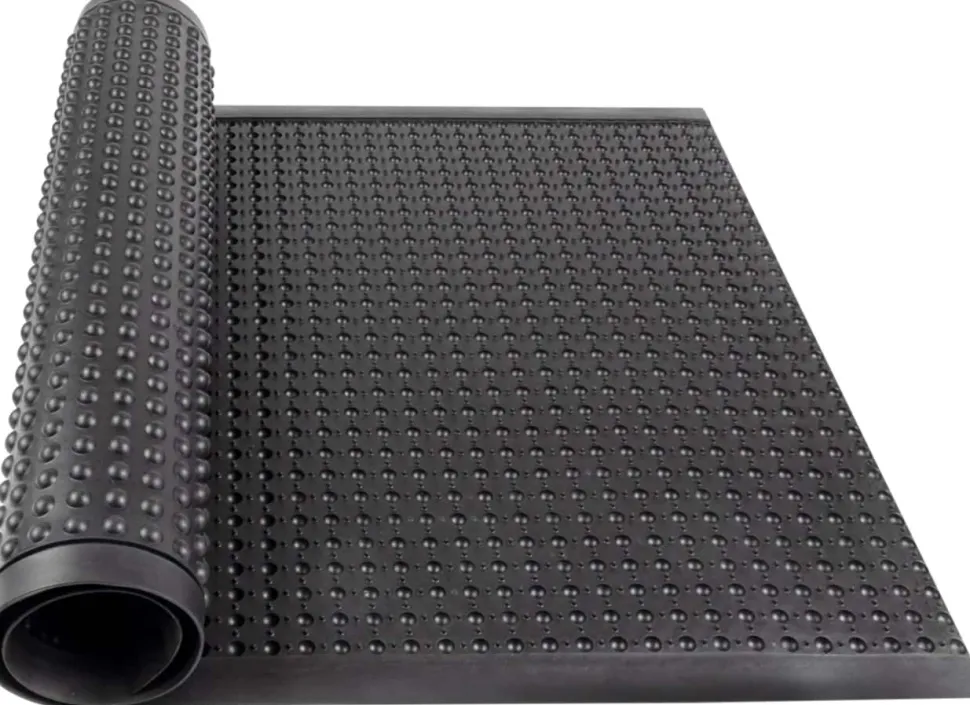 etm Bubble Mat Rubber Zwart 90 x 120 cm