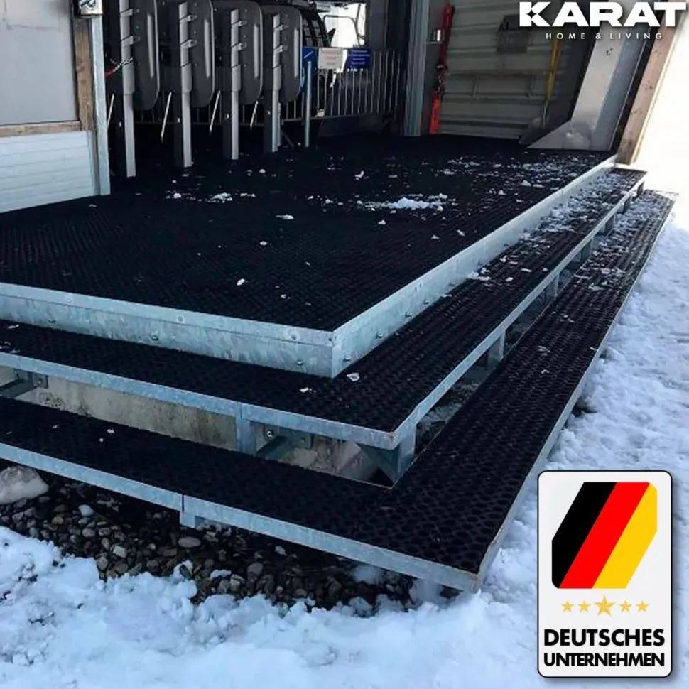 Etm Deurmat Octo Door Nitrilrubber Zwart 600 x 400 mm