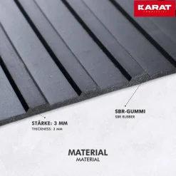 etm Deurmat Rubber Zwart 100 x 500 cm