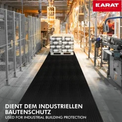 etm Deurmat Rubber Zwart 100 x 500 cm