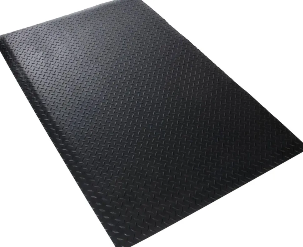 etm Dyna-Protect Diamant Antivermoeidheidsmat PVC (Polyvinylchloride) Zwart 90 x 60 cm