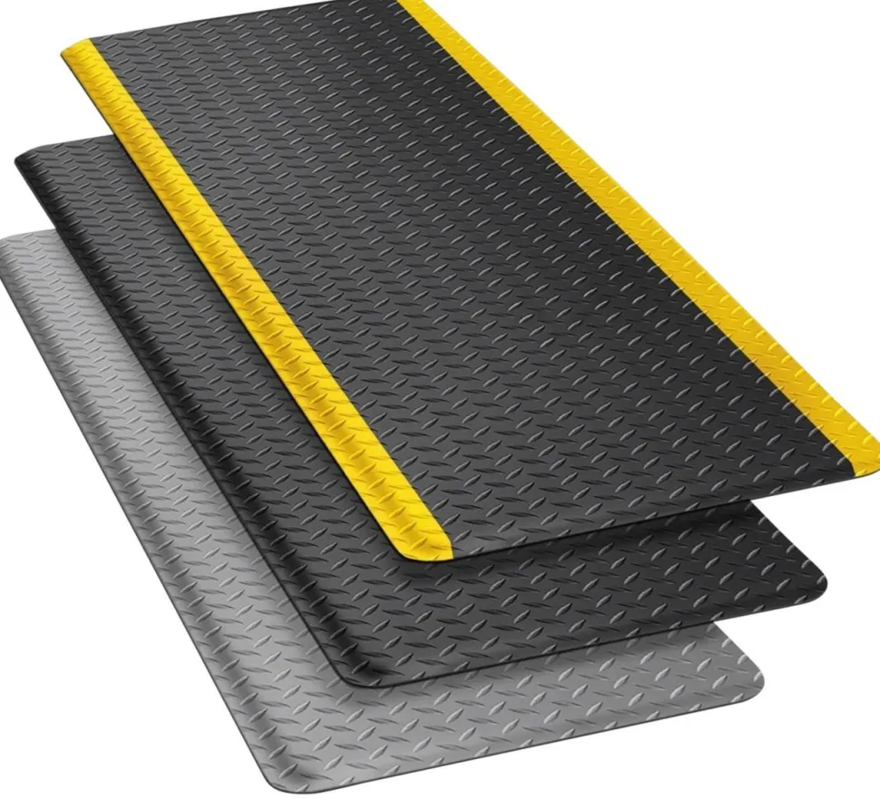 etm Dyna-Protect Diamant Antivermoeidheidsmat PVC (Polyvinylchloride) Zwart 300 x 90 cm