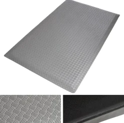 etm Heavy Duty TireTuff Antivermoeidheidsmat PVC (Polyvinylchloride), Vinyl Grijs 60 x 90 cm