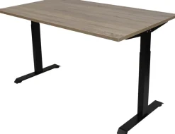 euroseats Bureau Rechthoekig Robson Eiken T-Voet 1.400 (B) x 800 (D) x 865 (H) mm Metaal
