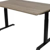 euroseats Bureau Rechthoekig Robson Eiken T-Voet 1.200 (B) x 800 (D) x 865 (H) mm Metaal